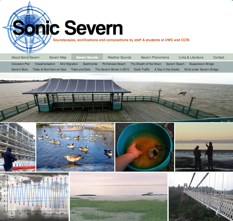 Sonic severn website screenshot